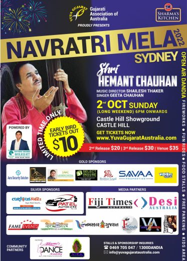 Navratri Mela 2022 Sydney with Hemant Chauhan